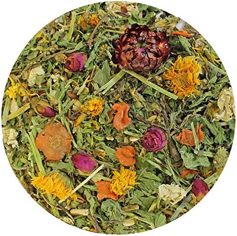 Exotic Nutrition Pasture Plus+ Salad Essentials - Healthy Natural High-Fiber Dried Flower & Herb Treat - Guinea Pigs, Rabbits, Chinchillas, Prairie Dogs, Degus, Hamsters, Gerbils & Other Small Pets