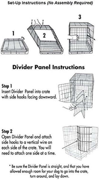 Precision Pet Products Two Door Great Crate Wire Dog Crate, 42 Inch, For Pets 70-90 lbs, With 5-Point Locking System