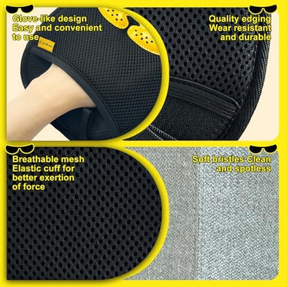 Pet Hair Removal Glove - Washable Reusable, 2pcs