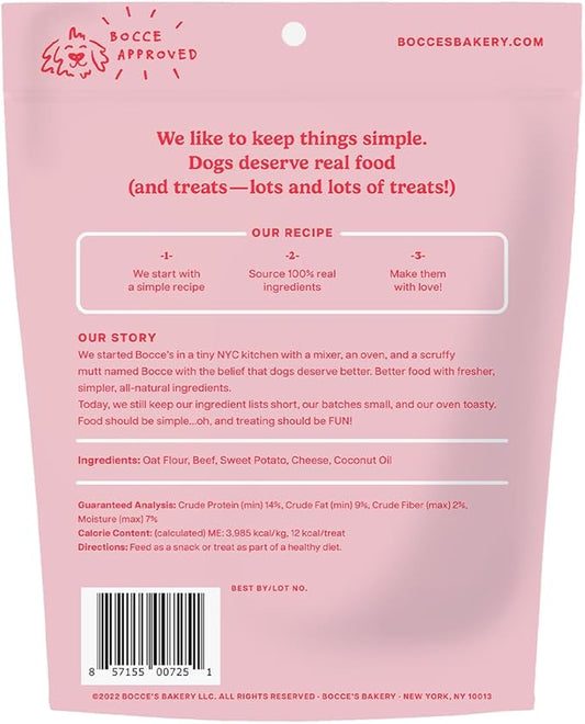 Bocce's Bakery - Limited Edition Wheat-Free Dog Treats, Burgers & Fries Biscuits, 5 oz