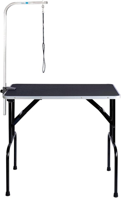 Pet Edge Master Equipment Heavy Duty Grooming Table with Arm – Easy to Clean Grooming Table for Animals up to 220 Pounds
