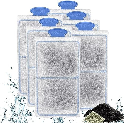 driamor 6 Pack PF-S Filter Cartridges Compatible with PF10 Power Filters, Small Fish Tank Filters Cartridge Replacement with Zeolite