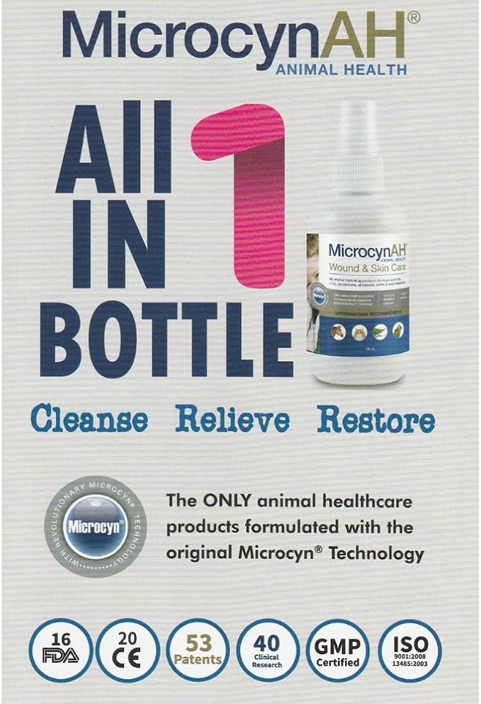 MicrocynAH Wound and Skin Care Sprayable Hydrogel, 16-Ounce