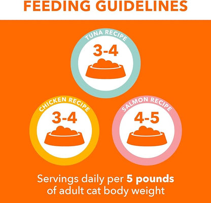 IAMS Perfect Portions Sensitive Digestion & Skin Wet Cat Food Pate, Healthy Adult Grain Free Pate, Chicken and Salmon Recipes, (24) 2.6 oz. Variety Twin-Pack Trays