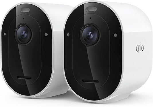 Arlo Pro Security Camera 2K HDR (6th Gen, 2025 Release) Wireless Outdoor Camera, 2 Cam with 6-Month Secure Plus Subscription