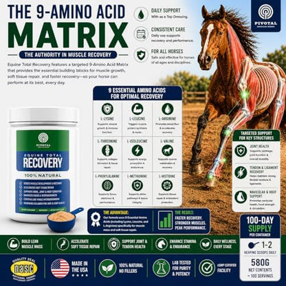 Pivotal Feeds Equine Total Recovery Supplement, 100 Servings