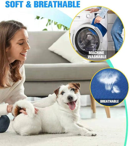 Kkiimatt 10 in 1 Dog Pet Grooming Hammock Harness with Nail Clippers/Trimmer, Nail File,Dog Nail Hammock, Dog Grooming Sling for Nail Trimming/Clipping (XXXL/Under 130lb, Blue)