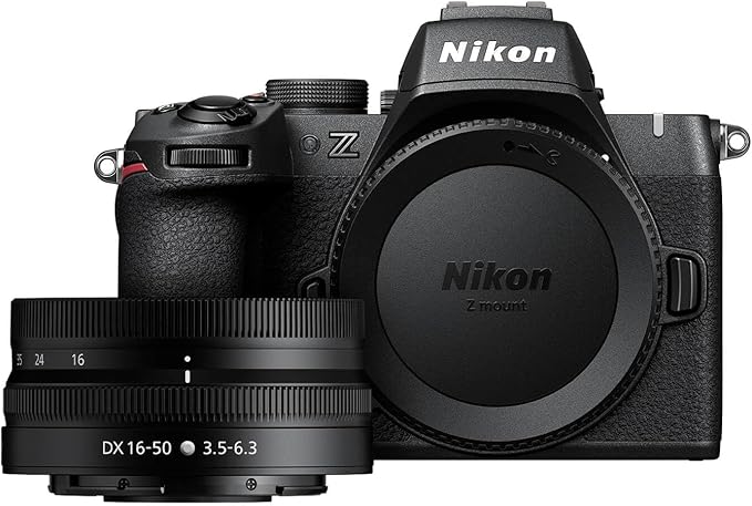 Nikon Z50 II with Wide-Angle Zoom Lens | Compact mirrorless Stills/Video Camera with Easy Color presets and Wireless Photo Sharing | Nikon USA Model