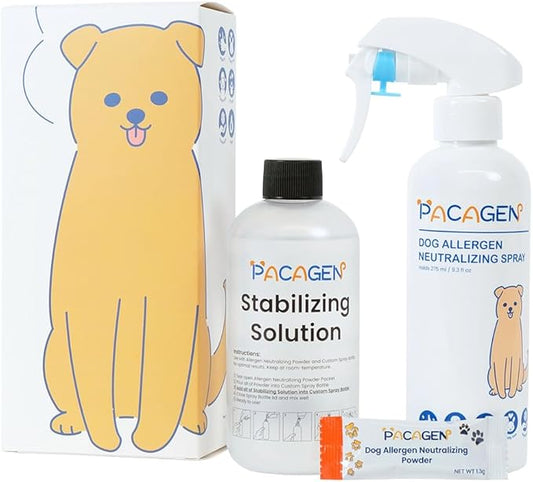 Pacagen Dog Allergen Neutralizing Spray for Humans - Perfect for Home Use, Immediate Results, Easy to Use, and Pet Friendly - A Few Sprays Away from A Clear Day