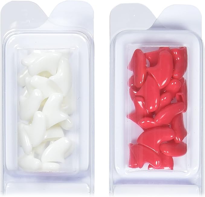 Kitty Caps Nail Caps for Cats, Pure White & Coral Red - Safe, Stylish & Humane Alternative to Declawing Stops Snags & Scratches, X-Small (Under 5 lbs), 40 Count - 3 Pack