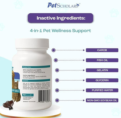 1TDC Dental & Joint Health Softgel Supplement for Dogs & Cats, Supports Oral Health, Stamina, Mobility, Muscle Strength & Recovery, Maintains Skin & Coat Health of Pets (60 Soft Gels)