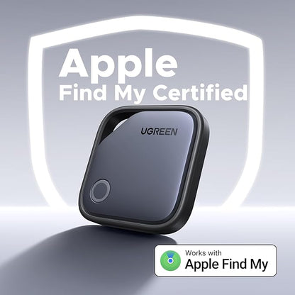 UGREEN FineTrack Air Tracker Tags(iOS Only), 2-Year Replaceable Battery Bluetooth Tracker Compatible with Apple Find My, Item Finder Smart Tag for Keys, Luggage, Wallet - [Apple MFi Certified]