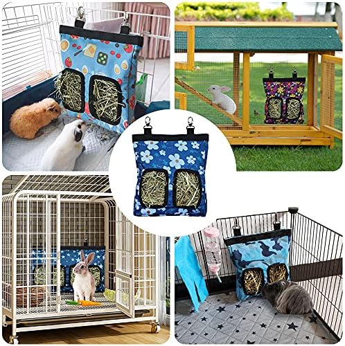 RIOUSSI Guinea Pig Hay Feeder, Hanging Rabbit Hay Feeder Bag. LittleFlowers