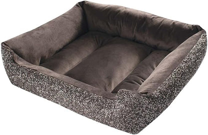 Sparkles Home Pet Bed, Sparkling Rhinestones, Soft, Comfortable Velvet, for Lounging Dogs, Cats, Pets, Charcoal, Small, Sold Individually