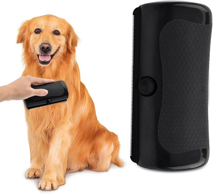 Deshedding Dog Brush Dog Grooming Brush for Shedding Pet Hair Removal Tool for Cats, Dogs, Horses(Color:Black)