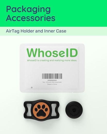 IP68 Waterproof Dog AirTag Holder for Dog Collar, Soft, Stretchy Silicone | Full-Body Protection, Easy Tool-Free Installation, Quiet, No-Dangle Fit, Lightweight, Fits Dog & Cat Collars of All Widths