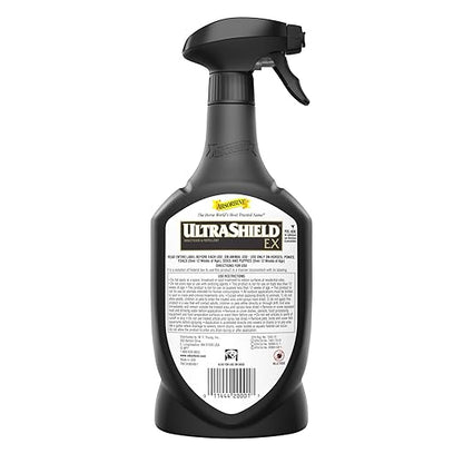 Absorbine UltraShield EX 32oz Sprayer Insecticide, Kills & Repels Flies, Mosquitoes, Ticks, Fleas, Lice, Use on Horses, Dogs, Premises