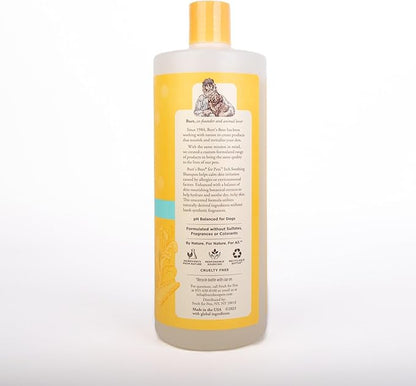 Burt's Bees for Pets Itch Soothing Shampoo with Honeysuckle, 2pk, 95% Natural Origin Formulas, Dog Shampoo for Itchy Dogs, Dog Shampoo Itchy Skin Relief, 2pk Bottles, 32 oz