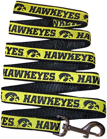 NCAA PET String, Medium, Iowa Hawkeyes, Dog String, Shiny & Colorful String for Dogs & Cats Licensed by The NCAA, Old Version