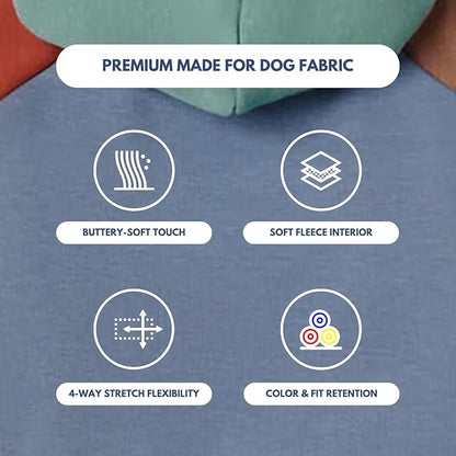 Spark Paws Dog Hoodie – Premium Dog Sweater for Small, Medium, and Large Dogs | Warm Outfits for French Bulldogs, Pitbull, Puppy, Winter Jacket Alternative - Alpine - M