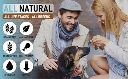 Pet Jerky Factory Premium Beef and Banana 5 oz. Dog Jerky Treats | 100% Human Grade | USA Made | High Protein | Grain Free | Limited Ingredients | No Filler | BHA-BHT Free | Soft-Tender