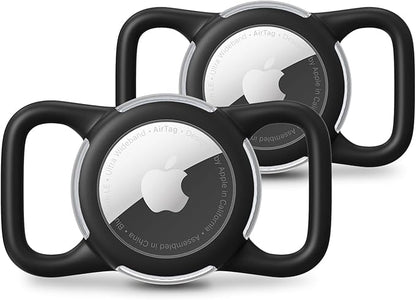 Waterproof AirTag Holder for Dog Collar, Soft Slide-On Dog AirTag Holder | Full-Body Protection, No-Dangle Fit, Ultra-Durable, Lightweight, Tool-Free Installation, Clear Cover, Fits Dog & Cat Collars