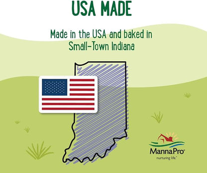 Manna Pro Farmhouse Favorites Mini Horse & Mini Donkey Treats –Baked Snack for Mini Horses & Mini Donkeys – Hand Mixed Treat – Oats, Apple & Banana Flavored – 3lb Bag (Pack of 2)
