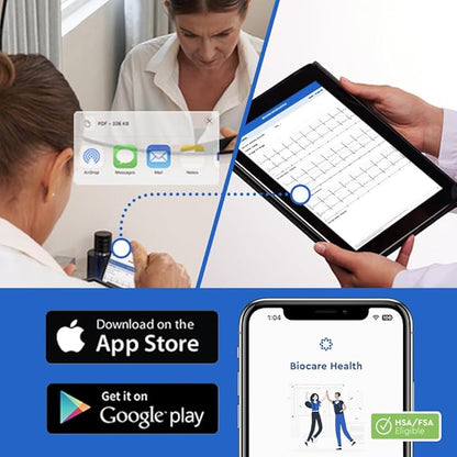 Bioheart | 24/7 Continuous Heart Monitor | No Prescription Needed | Smart Wearable | Chest Strap | One Month Subscription Included