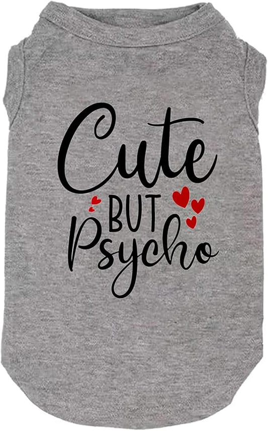 Dog Clothes Puppy T Shirt Vest Soft and Light-Weight for Small Large Dogs with 'Bitches Love ME' Slogan Prining Pet Apparel(X-Large,SG-Grey01)