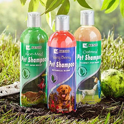 Kenic Aloe-Med Moisture Rich Conditioning Pet Shampoo – Restorative Aloe Blend for Hydration & Shine, Soap & Paraben-Free, Made in USA