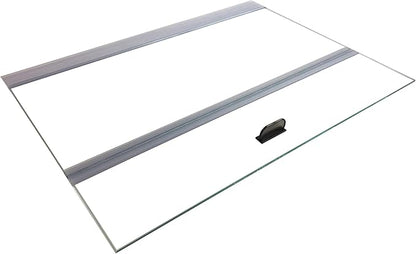 H2Pro Glass Canopy 2 Piece Set for Aqueon & All Glass only 75/90/110 Gallon 48x18 Aquarium Fish Tank (Each Piece Measure 22.08 x 16.57 x 0.16in)