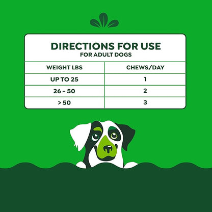 Greenies Supplements Hip and Joint Supplements for Dogs, with Chondroitin & Glucosamine for Dogs, Chicken Flavor, 6.08 oz. Pouch, 30 Count