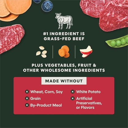Instinct RawBoost, Natural Dry Dog Food with FreshDried Raw, High Protein, Grain-Free Recipe - Real Beef, 3.5 lb. Bag