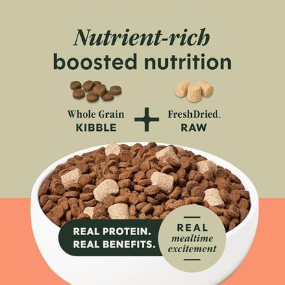 Instinct RawBoost, Natural Dry Dog Food with FreshDried Raw, Whole Grain Recipe - Real Salmon & Brown Rice, 19 lb. Bag