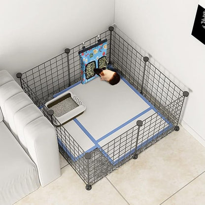 Guinea Pig Hay Feeder, Hanging Rabbit Hay Feeder Bag for Guinea Pigs Bunnies Chinchillas. Camoblue