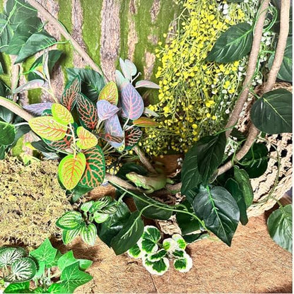 Tfwadmx Reptile Plants,Flexible Jungle Vine Bearded Dragon Tank Accessories