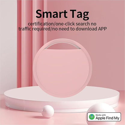 Air Tracker Tags 4 Pack Smart Tag Bluetooth Trackers Work with Apple Find My (iOS Only), Lightweight Tag Prevent Loss of Luggage Wallets Keys Bags,Replaceable Battery,IP67 Waterproof