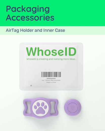IP68 Waterproof Dog AirTag Holder for Dog Collar, Soft, Stretchy Silicone | Full-Body Protection, Easy Tool-Free Installation, Quiet, No-Dangle Fit, Lightweight, Fits Dog & Cat Collars of All Widths