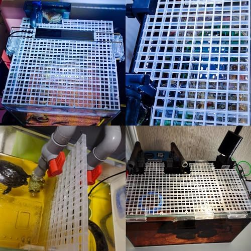24 Pcs Aquarium Fish Tank Divider Plastic Egg Crate, S