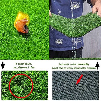 PINVNBY 4 Pcs Chicken Nesting Box Pads,12"x12" Washable Artificial Grass Rug Carpet Fake Grass Synthetic Turf Mat for Chicken Coop Pet Garden Lawn Indoor Outdoor