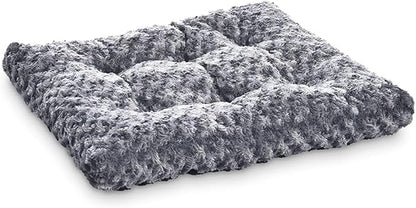 Amazon Basics Washable Cat and Dog Bed Crate Pad, Indoor, Easy to Wash, Fits Medium Crates, 29 x 21 x 3 inches, Gray