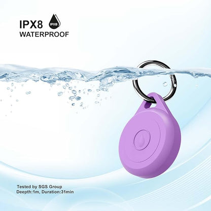 for Air tag Keychain Holder Case for Apple Air tag, 2 Pack of IPX8 Waterproof, Fully Shockproof, Anti Scratch for Air tag Holder Case for Key, Kid, Bag, Luggage, Pets Collar
