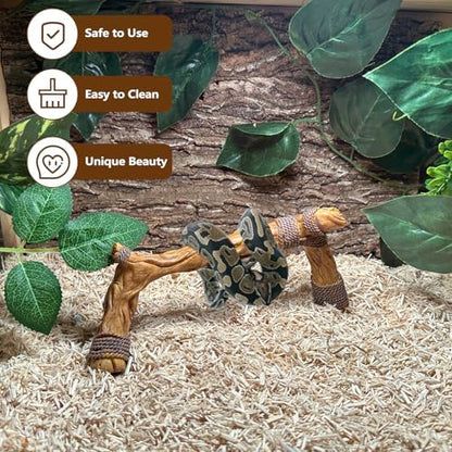 Snake Climbing Branch,Resin Reptile Wood Trunk Enclosure Branches Decor