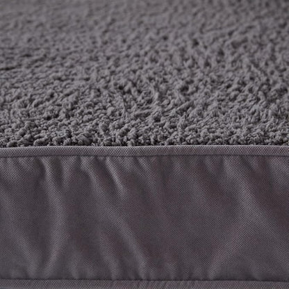 Buster Deluxe Reversible Pillow Style Sherpa Dog Bed, Gray, Small (36 x 24 in.)