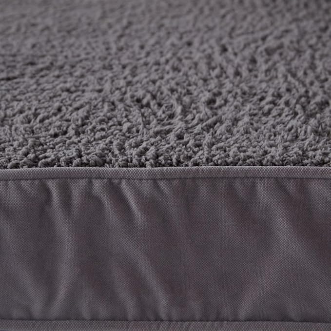 Buster Deluxe Reversible Pillow Style Sherpa Dog Bed, Gray, Medium (42 x 30 in.)