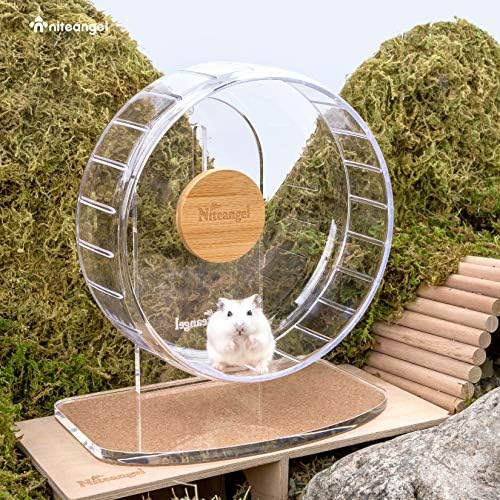Niteangel Super-Silent Hamster Exercise Wheel: Quiet 8.2 inch Running Wheel