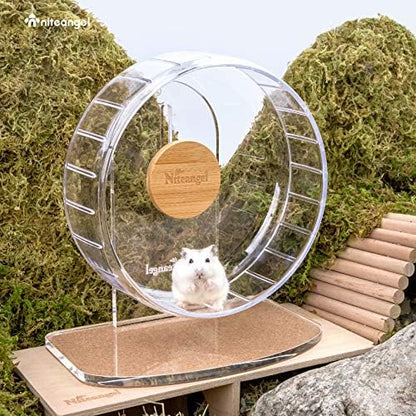 Niteangel Super-Silent Hamster Exercise Wheel: Quiet 8.2 inch Running Wheel
