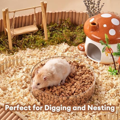 BUCATSTATE Cork Bedding 5L, Natural Hamster Bedding