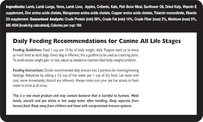 Fresh Is Best Lamb Freeze Dried Dog Food – Raw Dog Food Toppers for Puppies & Adult Canines – High-Protein Freeze Dried Lamb in Resealable Zipper Bag – Made in the USA – 16 oz