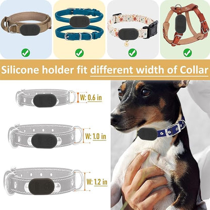 Silicone Holder Compatible for Samsung Galaxy smarttag2 for Dog Collar,Slim Rubber Cover pet Accessories,Secure case for Galaxy tag2 Tracker for cat Belt (2 Pack)